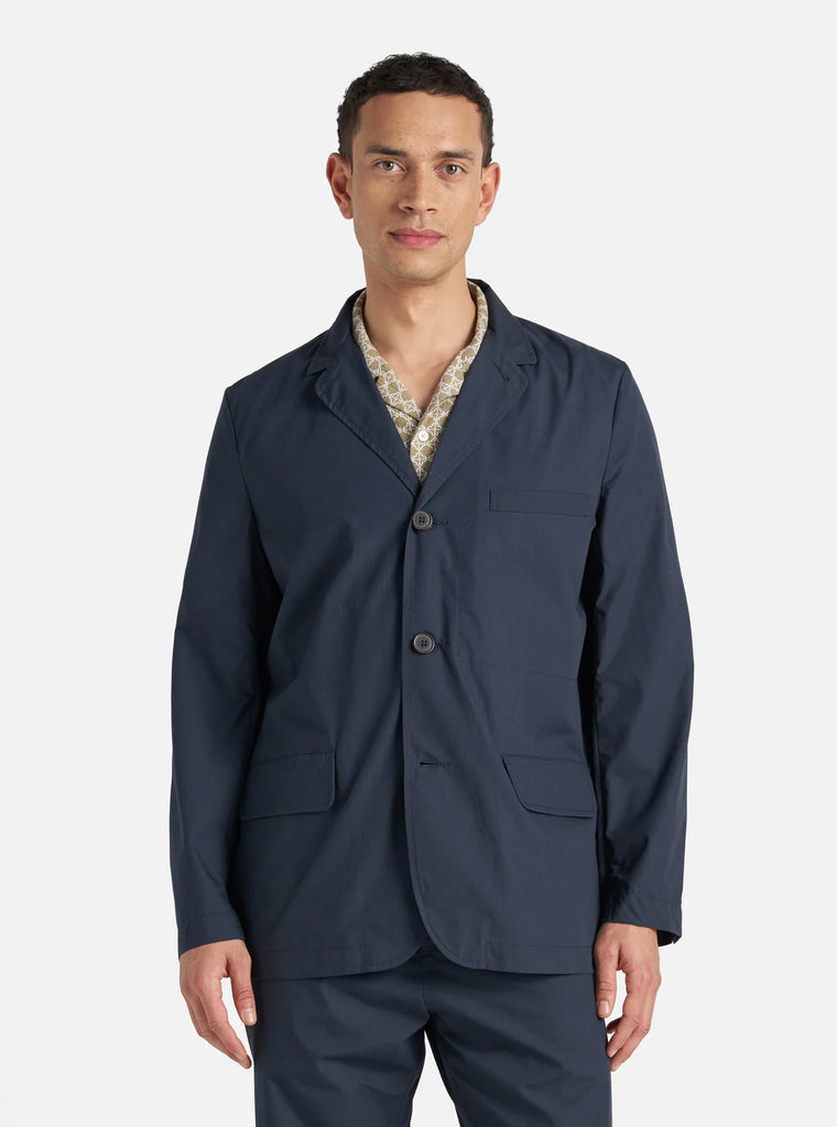 UNIVERSAL WORKS Capitol Jacket Recycled Polytech  | Navy