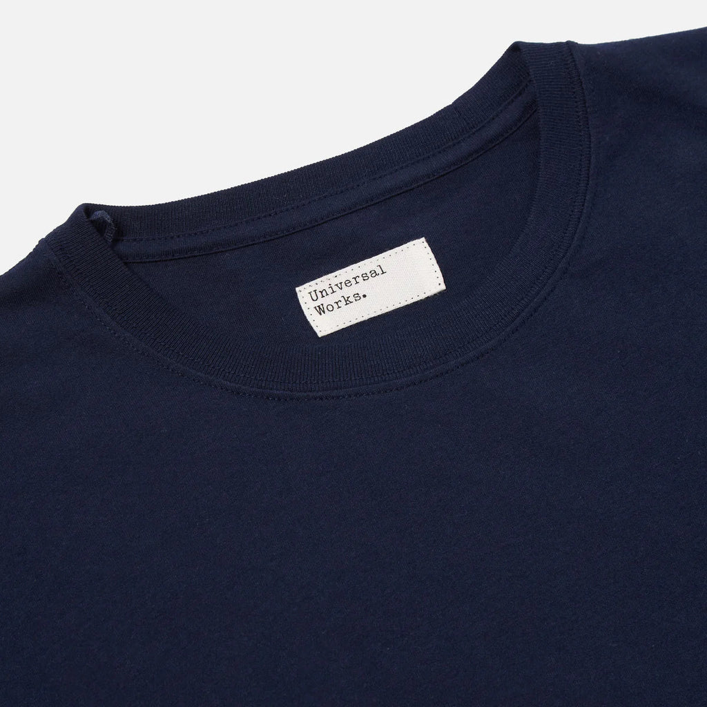 UNIVERSAL WORKS 'Peace, Love & Soul' Print Jersey T-Shirt | Navy
