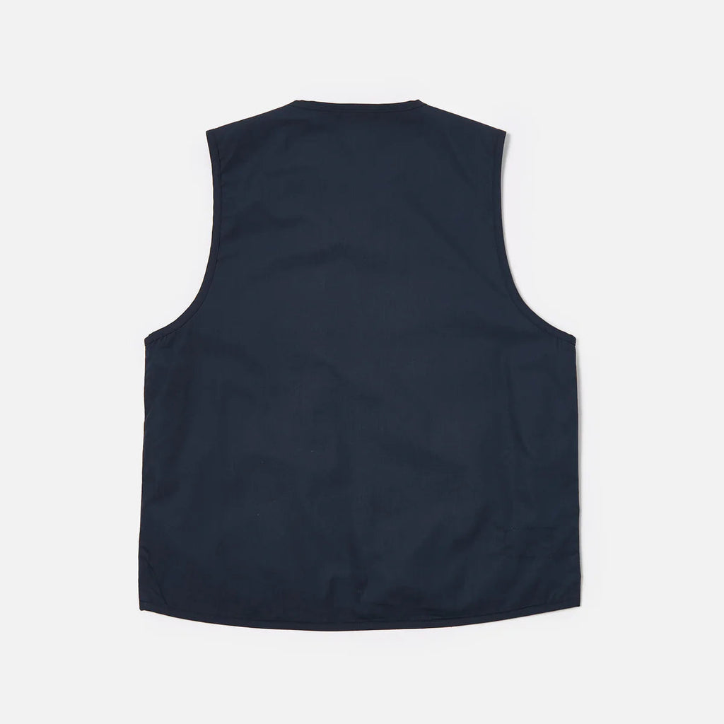 UNIVERSAL WORKS Parachute Liner Recycled Polytech Gilet | Navy