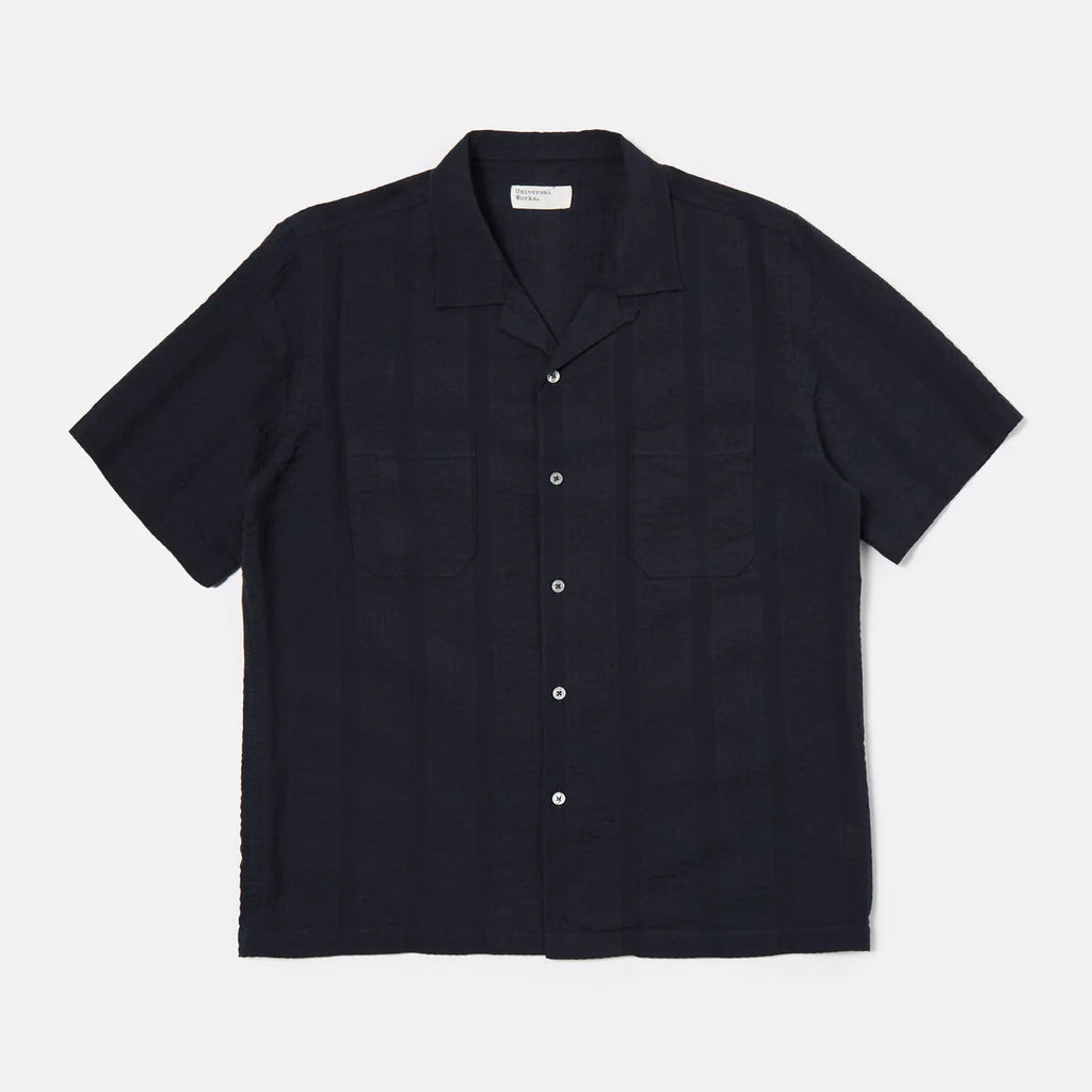 UNIVERSAL WORKS Sal Road Shirt | Navy Maui Cotton