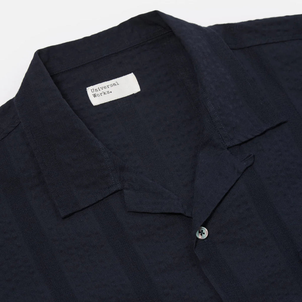UNIVERSAL WORKS Sal Road Shirt | Navy Maui Cotton