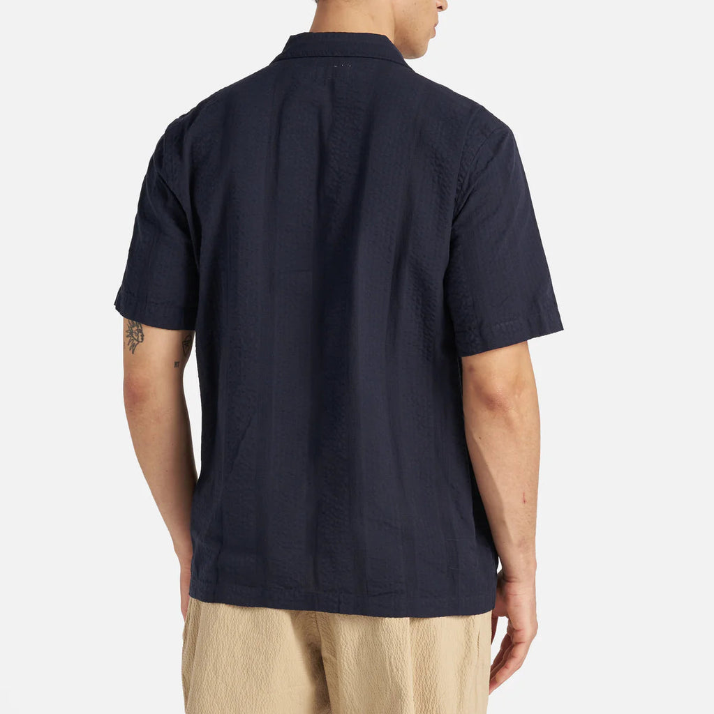 UNIVERSAL WORKS Sal Road Shirt | Navy Maui Cotton