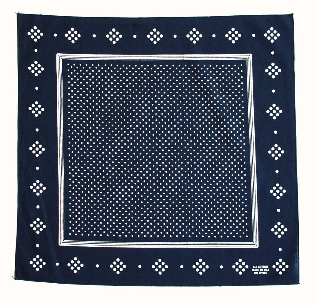 Bandana Navy Polka Dot Bandana