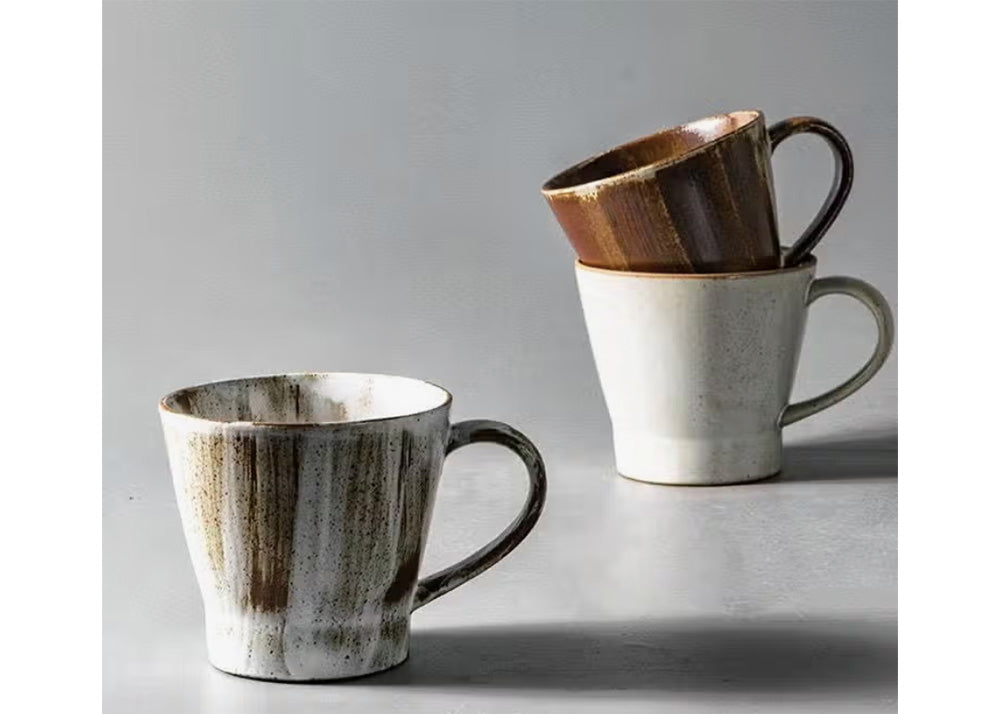 GOHOBI Handmade Stoneware Coffee Cup | White