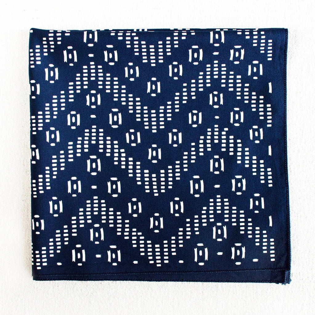Bandana Navy Zig Zag Bandana