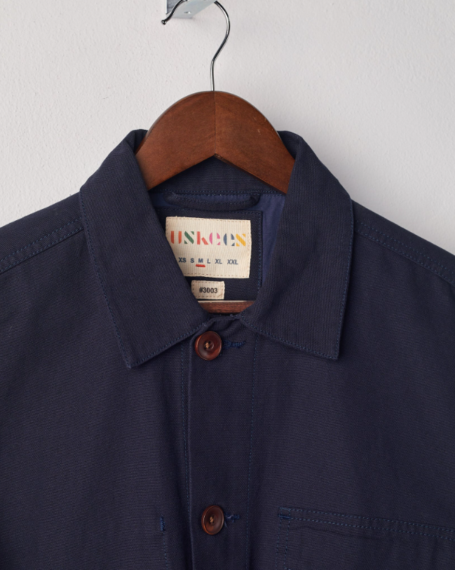 USKEES #3003 Buttoned Work Shirt | Midnight Blue