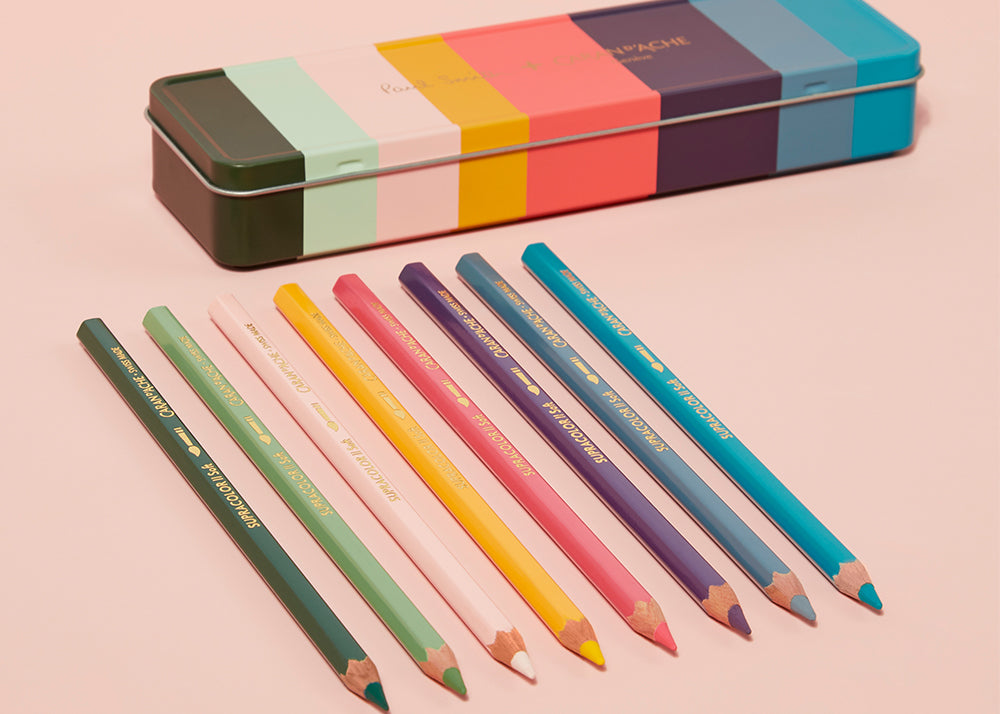 Caran d'Ache Paul Smith Supracolour Pencils | Set Of 8 Colours