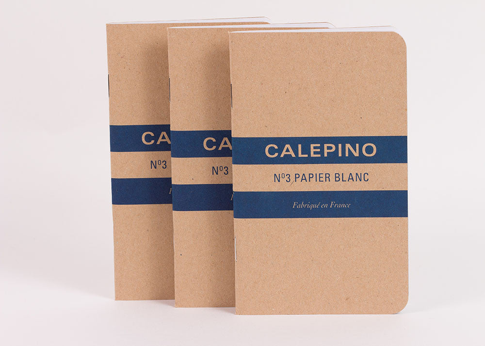 Calepino Set of 3 Notebooks - Plain Paper