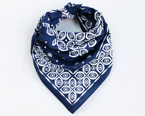 Bandana Navy Paisley Eye Bandana