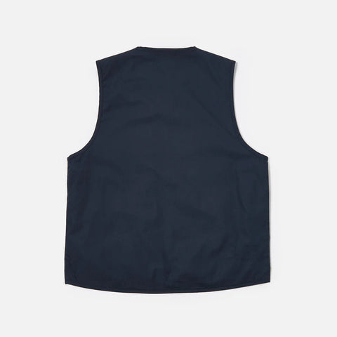 UNIVERSAL WORKS Parachute Liner Recycled Polytech Gilet | Navy