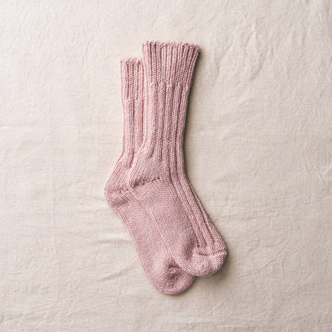 YAHAE Organic Cotton Low Gauge Socks: Green / S (22.5-24.5 cm EU 35-39)