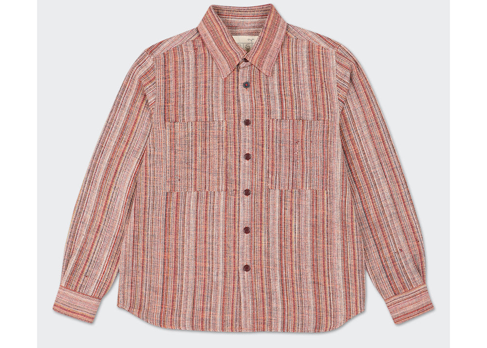 Kardo Alok Hand Woven Shirt | Multi Stripe