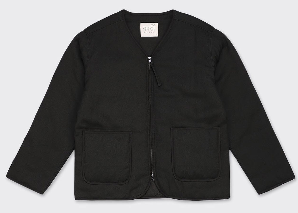 Kardo Amar Herringbone Quilted Jacket | Dark Green