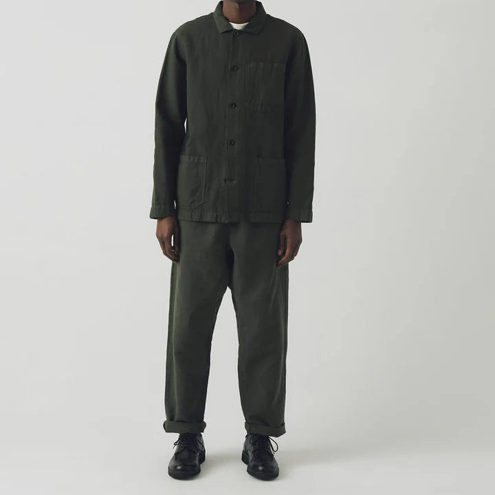 TOAST Arlo Garment Dyed Jacket | Dark Moss