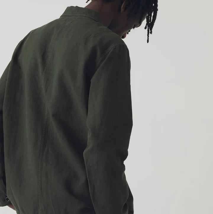 TOAST Arlo Garment Dyed Jacket | Dark Moss