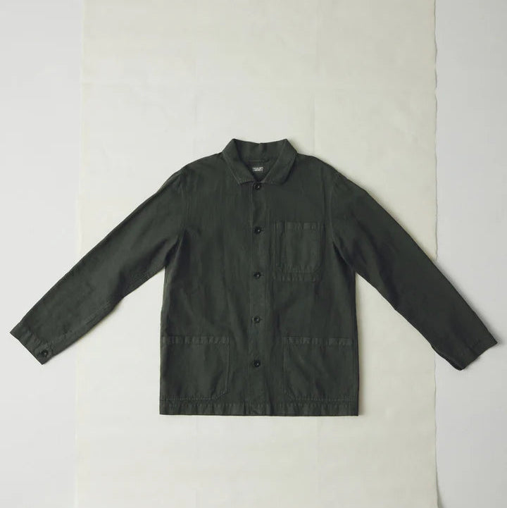TOAST Arlo Garment Dyed Jacket | Dark Moss