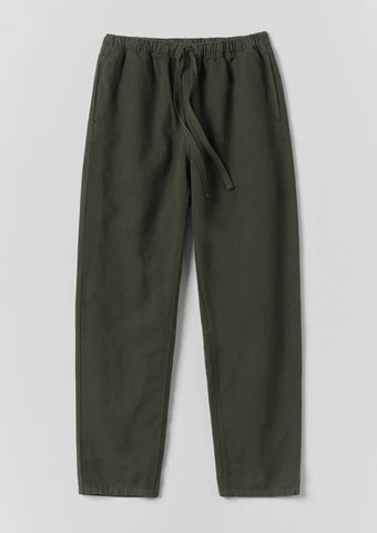 TOAST Alfie Garment Dyed Trousers | Dark Moss