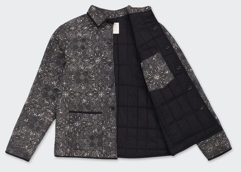 Kardo Paris Blockprint Quilted Jacket | Ajrakh