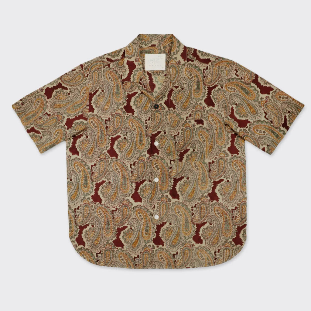 Kardo Ronen Hand Block Print Shirt | Paisley