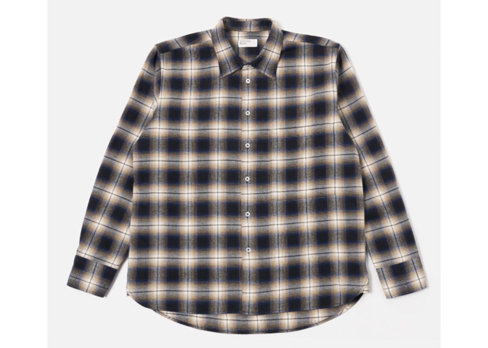 UNIVERSAL WORKS UW Brushed Brushed Flannel Square Pocket Shirt | Wyoming Check