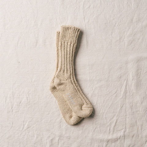 YAHAE Organic Cotton Low Gauge Socks: Green / S (22.5-24.5 cm EU 35-39)