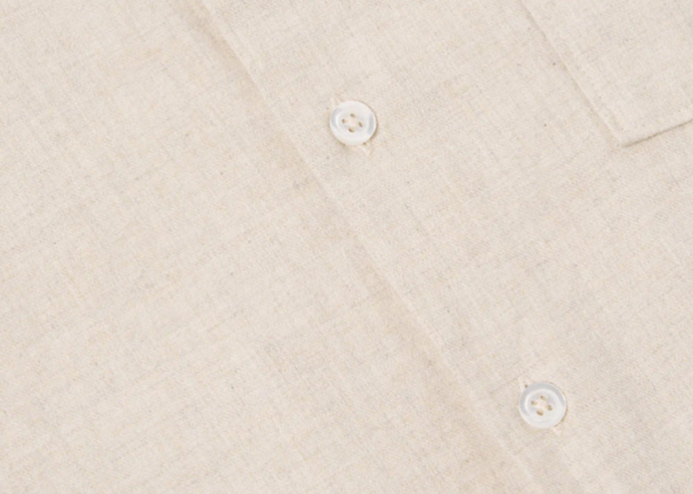 UNIVERSAL WORKS UW Brushed Flannel Square Pocket Shirt | Sand