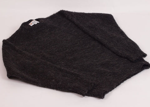Archve Brushed Shetland Crewneck Sweater | Charcoal