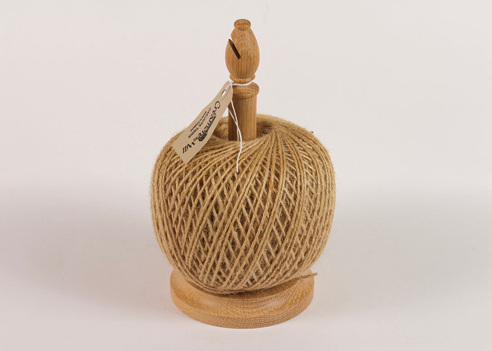 Creamore Mill Oak Twine Stand With Natural Jute | Large