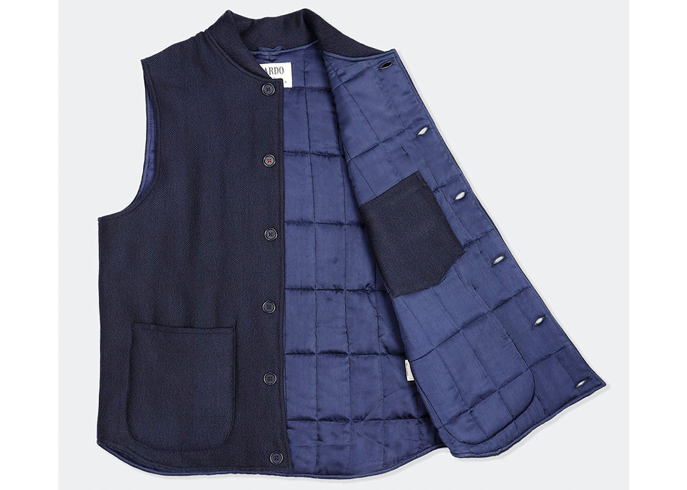 Kardo LEO QUILT VEST | HANDLOOM MERINO WOOL