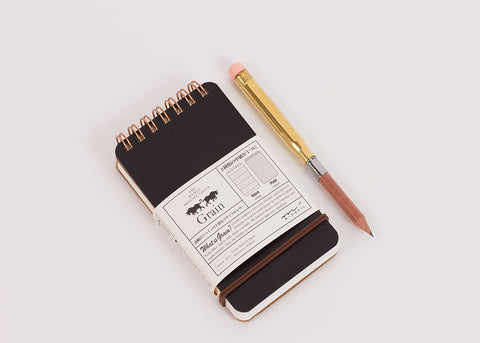 Midori Grain Memo Notepad | Black