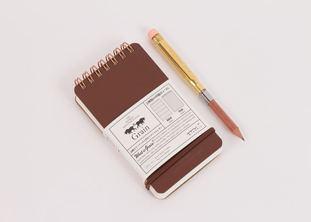 Midori Grain Memo Notepad | Dark Brown