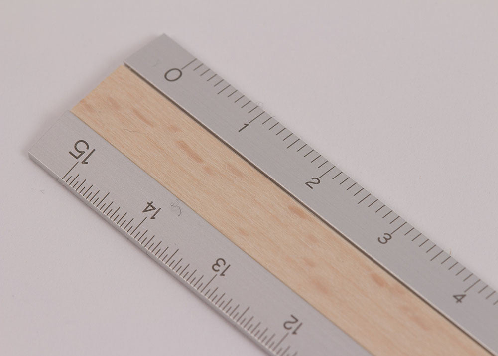 Midori Aluminium Wood Ruler | Light Wood