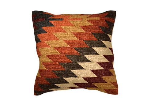 Good Weave Alwar Handloom Kilim Cushion | 45 x 45cm