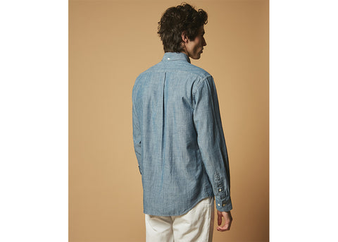 Hartford Chambray Button-Down Shirt | Indigo