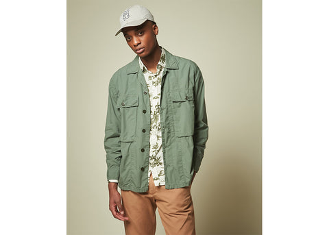 Hartford Darby Utility Jacket | Moss Green