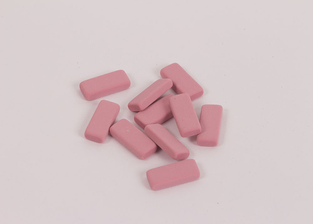 Blackwing Pencil Erasers Set of 10 | Pink