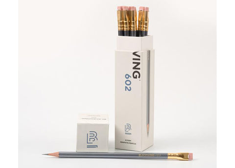 Blackwing 12 x 602 Firm Graphite Pencils  | Gunmetal Grey