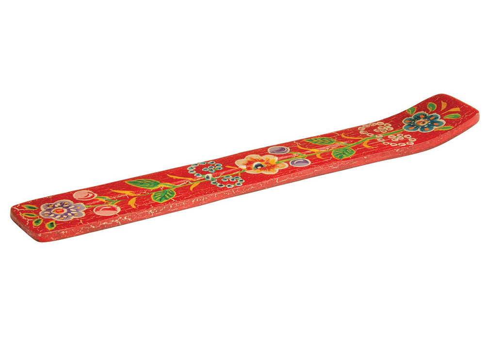 Namaste Hand Painted Incense Holder | Red