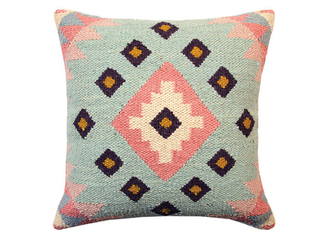 Good Weave Jovita Geo Handloom Kilim Cushion | 50 x 50 cm