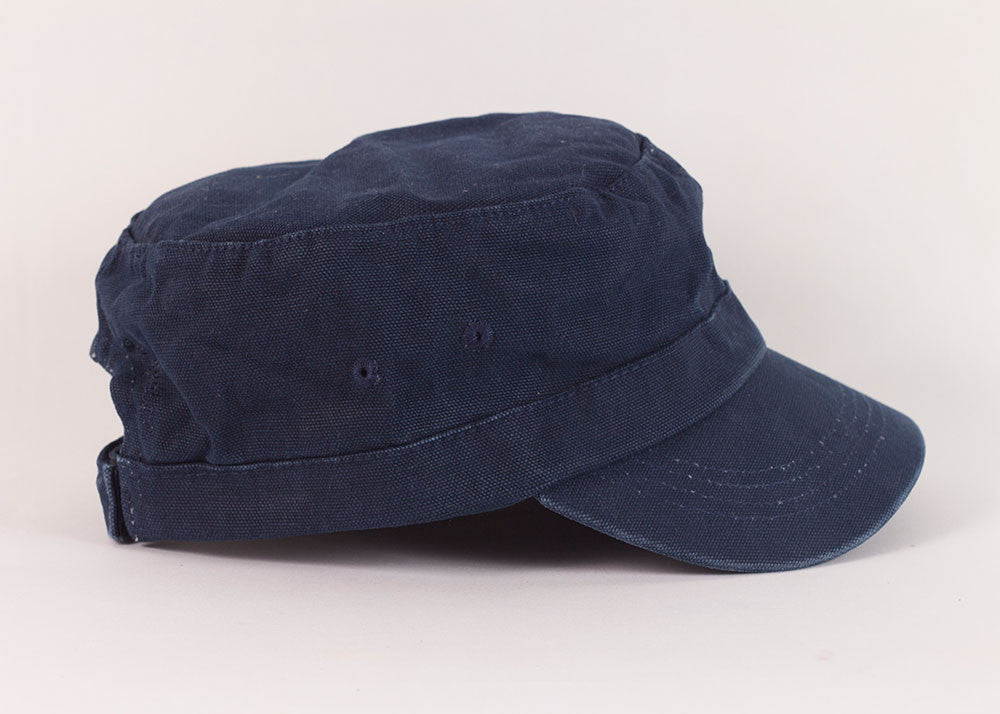 Mousqueton Canvas Breton Cap | Marine