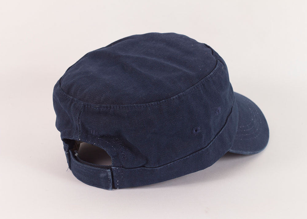 Mousqueton Canvas Breton Cap | Marine