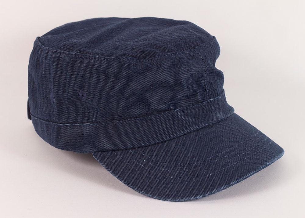 Mousqueton Canvas Breton Cap | Marine