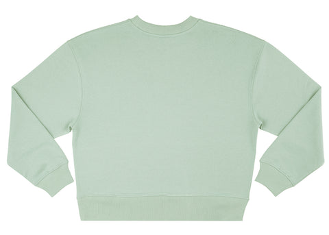 Earth Positive Women's Organic Cotton Sweatshirt | Mint Green