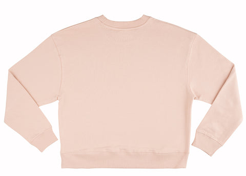 Earth Positive Women's Organic Cotton Sweatshirt | Misty Pink