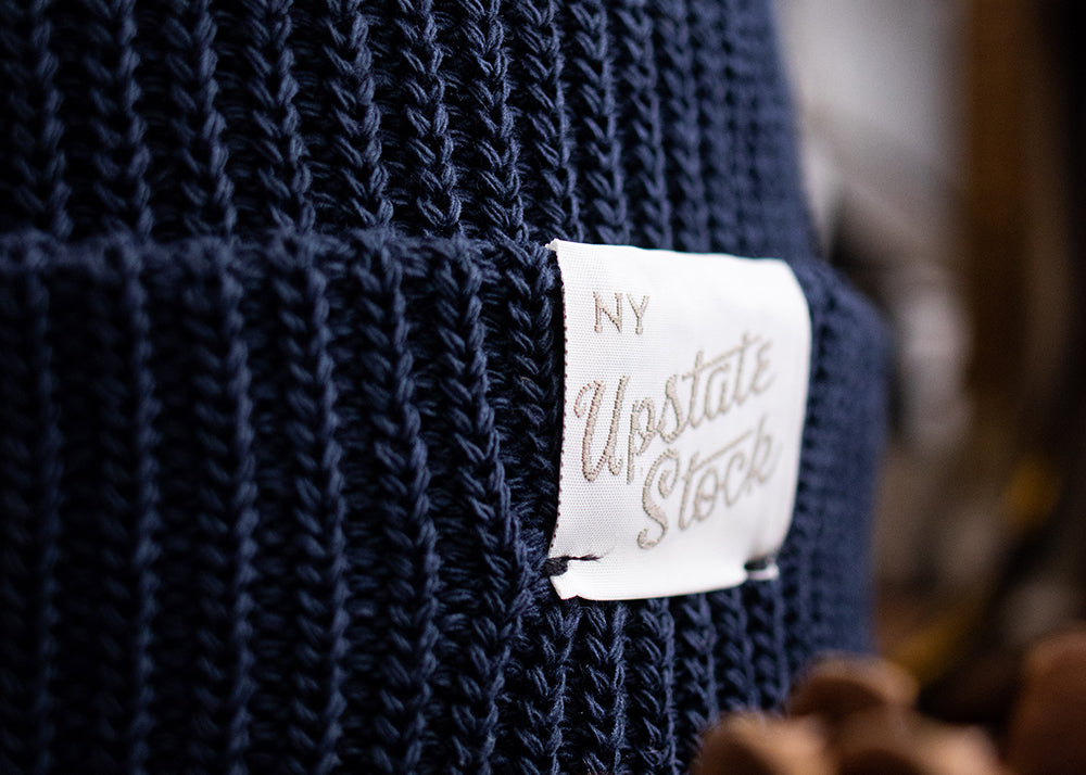 Upstate Stock Upcycled Cotton Watch Cap | Navy