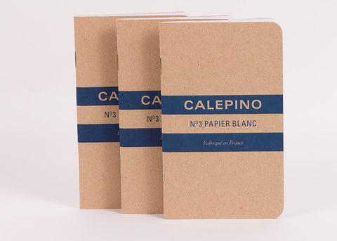 Calepino Set of 3 Notebooks - Plain Paper