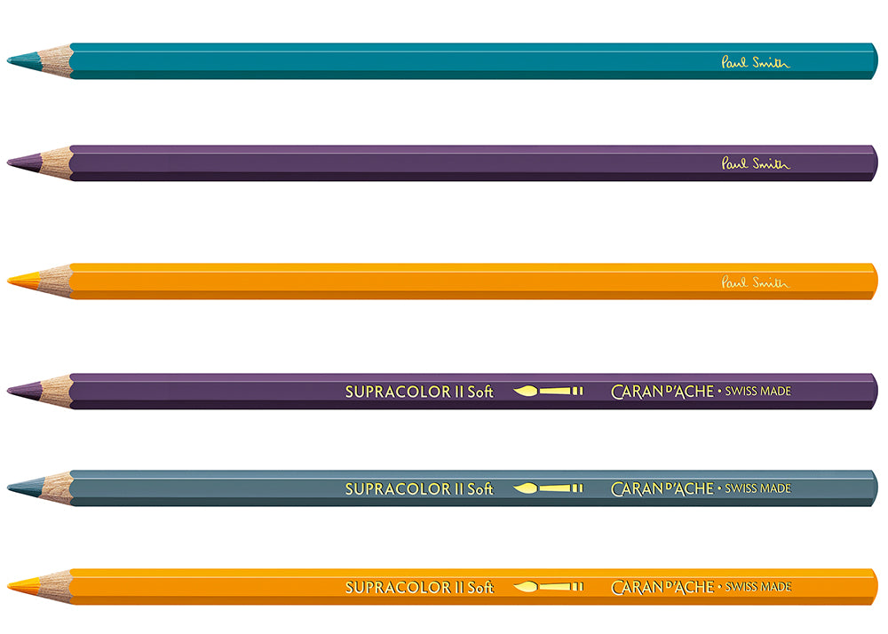 Caran d'Ache Paul Smith Supracolour Pencils | Set Of 8 Colours