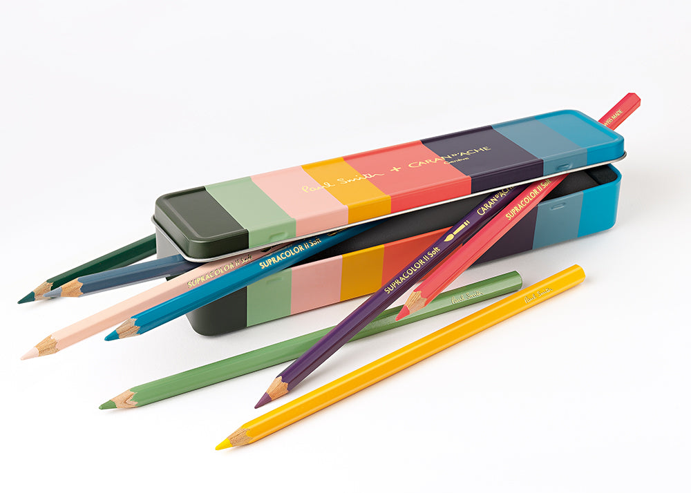 Caran d'Ache Paul Smith Supracolour Pencils | Set Of 8 Colours