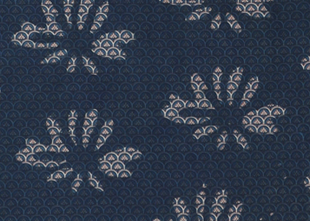 Kardo Block Print T-Shirt | Indigo Flower
