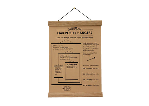 Creamore Mill Oak Poster Hanger | 8.5"